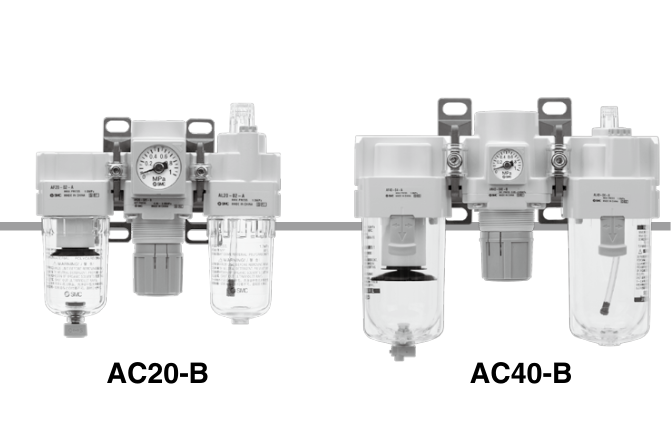 [SMC Pneumatics]Air Combination AC40-04G-B