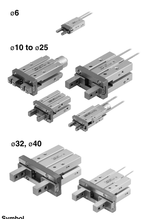 [SMC Pneumatics]Air Gripper MHZ2-20D