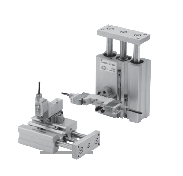 [SMC Pneumatics]Valve Mounted Guide Cylinder MVGQL25-50