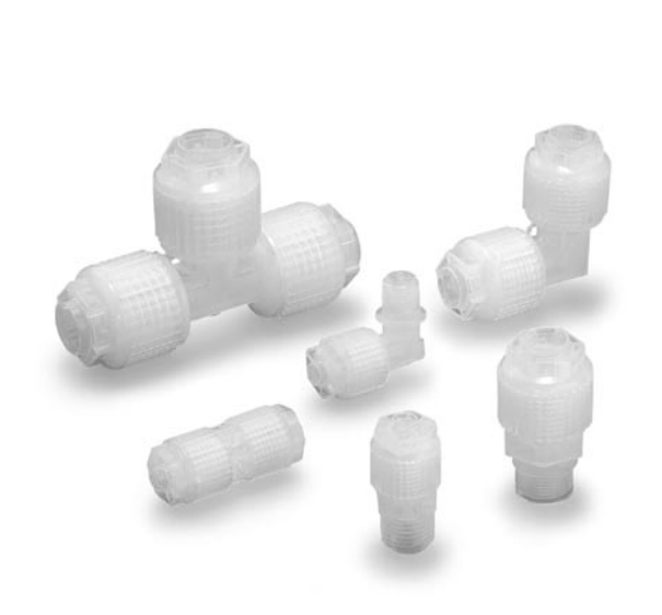 [SMC Pneumatics]Fluoropolymer Fittings LQ1H51-F