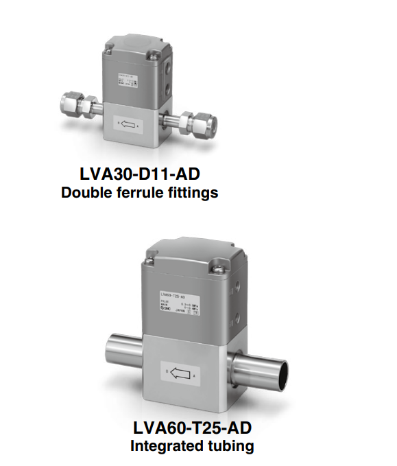 [SMC Pneumatics]High Purity Chemical Liquid Valve LVA30-T10-ND1