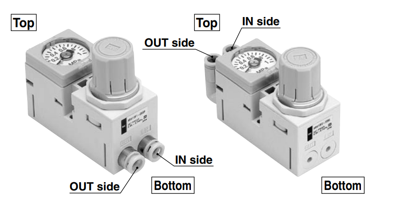 [SMC Pneumatics]Compact Manifold Regulator ARM10F1-08G