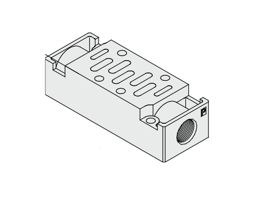 [SMC Pneumatics]Individual SUP Spacer VV71-P-02