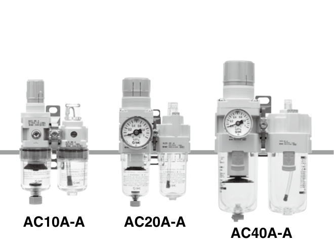[SMC Pneumatics]Air Combination AC30A-03G-SV-A