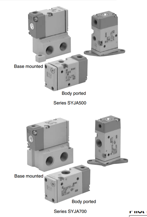 [SMC Pneumatics]Air Operated Valve SYJA524-01