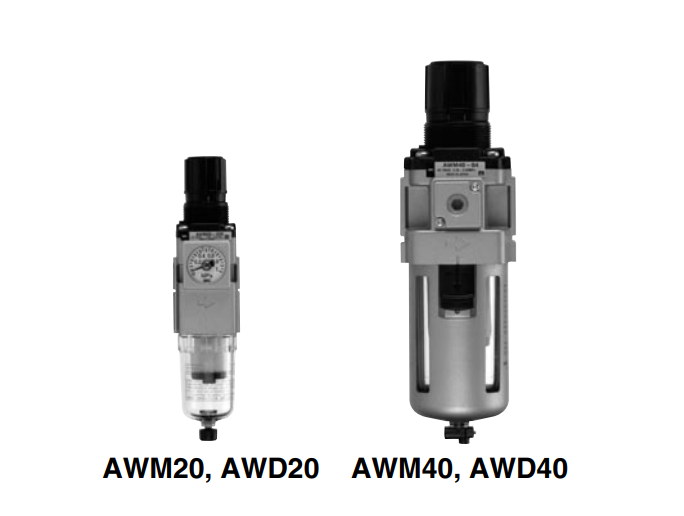 [SMC Pneumatics]Mist Separator Regulator AWM30-03G-W