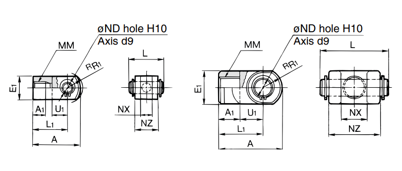 [SMC Pneumatics]Double Knuckle Joint Y-G02