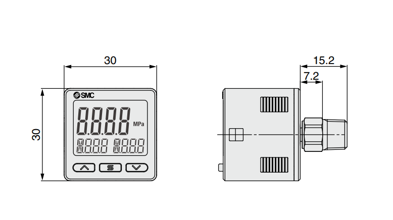 [SMC Pneumatics]Digital Pressure Switch P601010-13-2