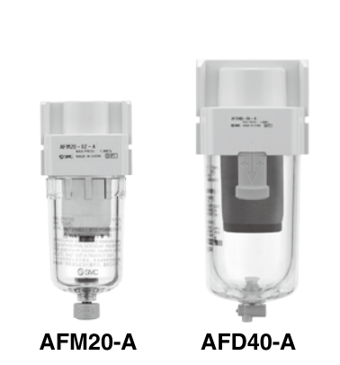 [SMC Pneumatics]Micro Mist Separator AFD20-02C-2R-A