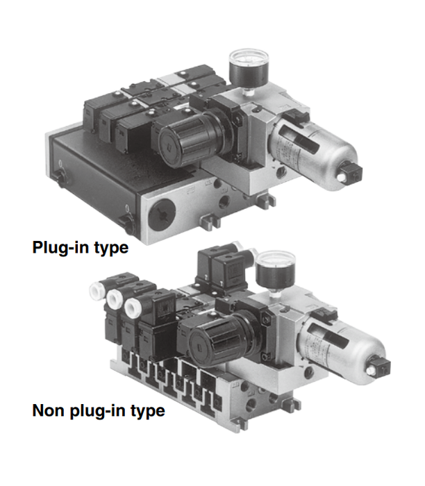 [SMC Pneumatics]Manifold VV5FS2-01T1-111-02