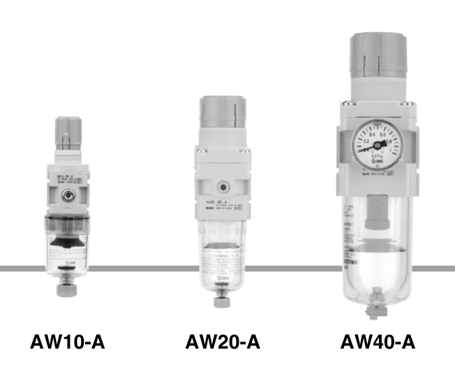 Filtro Regolatore Serie AW-A AW30 – Modelli 03/03G/03C/03D/03CG/03BG/03DG/03BDG-A | Per Cilindri Pneumatici, Qualità Professionale