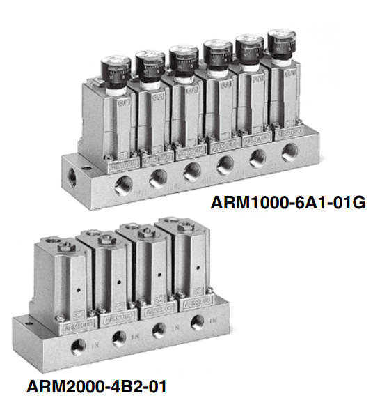 [SMC Pneumatics]Manifold Regulator ARM2000-6A1-01G