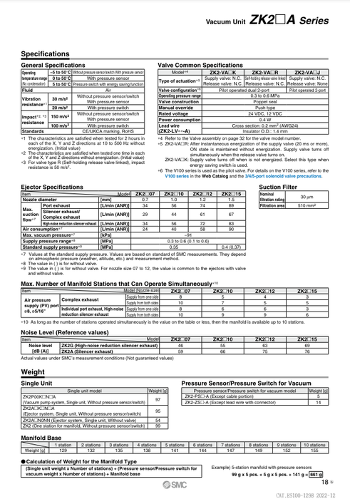 [SMC Pneumatics]Vacuum Unit ZK2A10R5NL2A-06-B