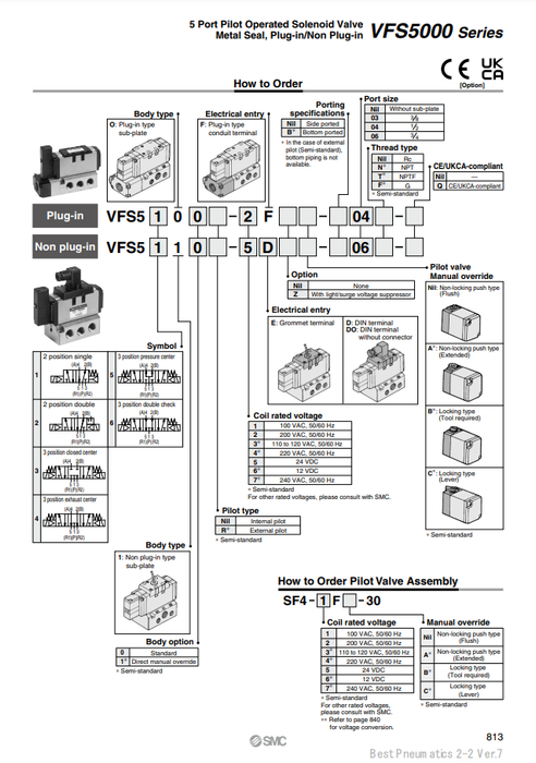 [SMC Pneumatics]Solenoid Valve VFS5410-3DZ