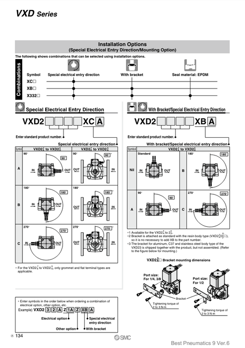 [SMC Pneumatics]Solenoid Valve VXD232BZ2AXB