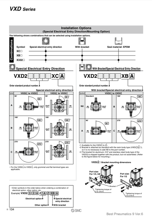 [SMC Pneumatics]Solenoid Valve VXD2B0KA