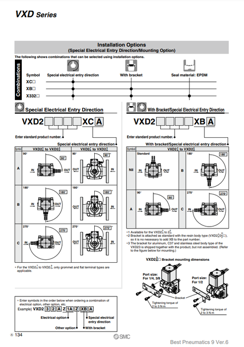 [SMC Pneumatics]Solenoid Valve VXD2B5HAXB