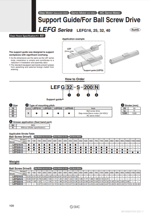 [SMC Pneumatics]Electric Actuator LEFG32-S-500