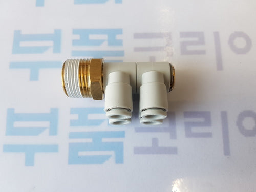 [SMC] KQ2ZD06-03AS Double Branch Universal Elbow Fitting