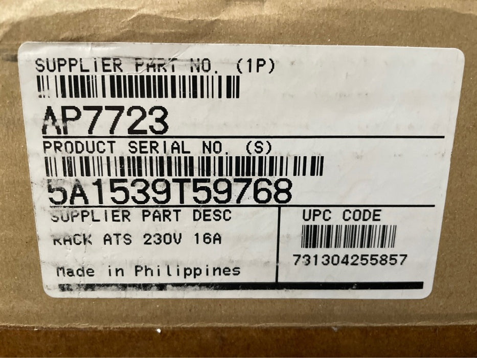 SCHNEIDER ELECTRIC AP7723 Industrial Automation Part