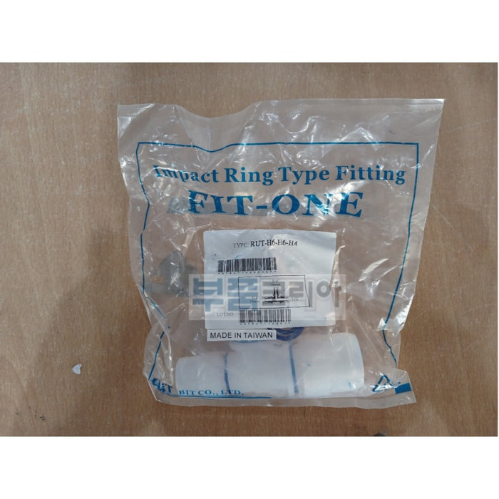 FIT-ONE RUT-H6-H6-H4-S Pneumatic / PFA Fitting