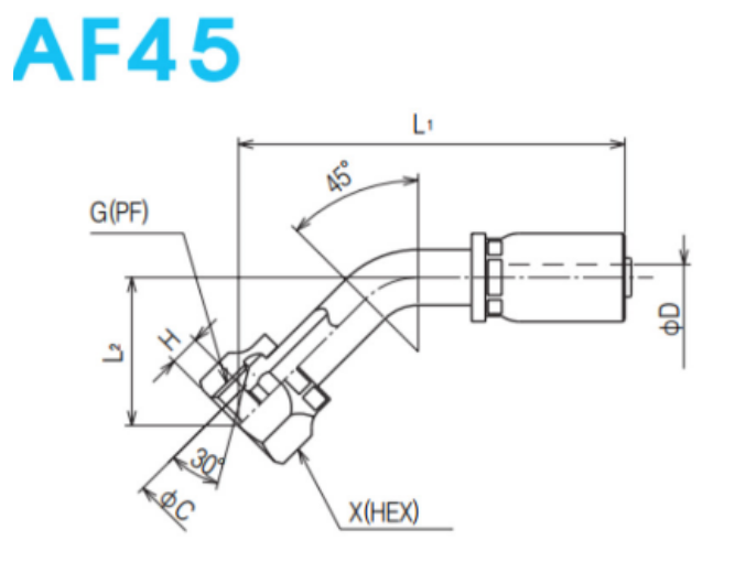 [NITTA] HOSE COUPLING AF45-G-14(-N)