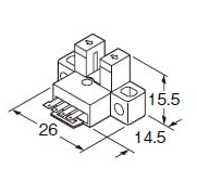 [PANASONIC] Small U-shaped Micro Photoelectric Sensor PM-L54P