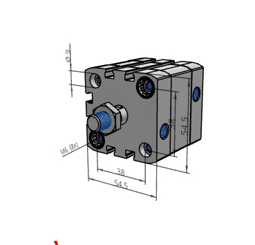 [FESTO] Compact cylinder ADN-40-10-A-P-A