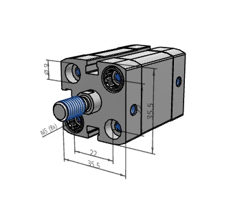 [FESTO] Compact cylinder ADN-20-15-A-P-A