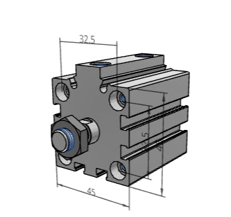 [FESTO] Short-stroke cylinders ADVC-32-25-A-P