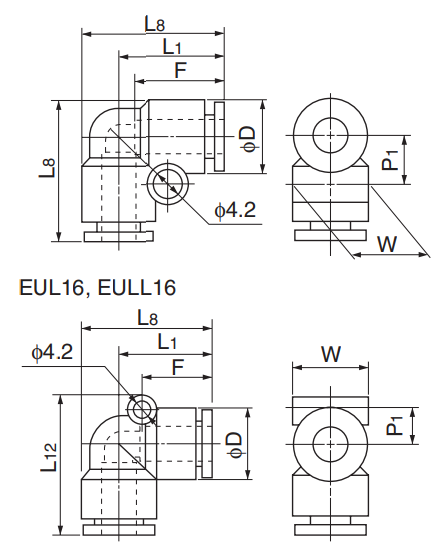 [NITTA] Push One E Series EUL3/8