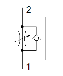 [FESTO] One-way flow control valves GRLZ-1/8-QS-3-D