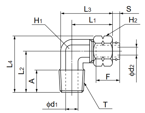 [NITTA] Quick Seal Fitting L4N12X9-ST