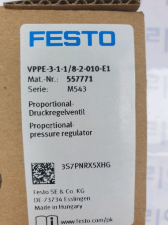 [FESTO] Proportional-Pressure Regulator VPPE-3-1-1/8-2-010-E1