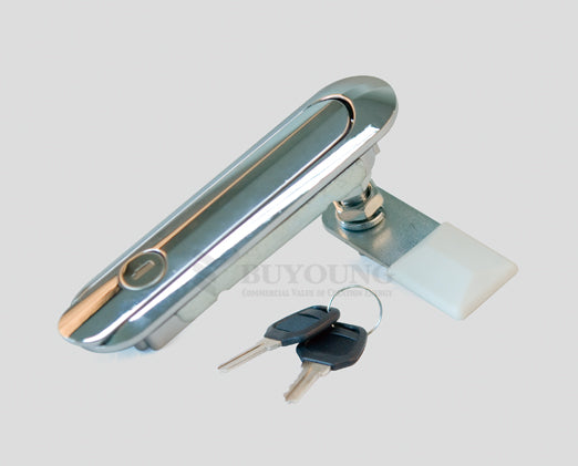 [BUYOUNG] Handle, Push-Plane Rotary Lock BYMS6020Z-1A-1 CR