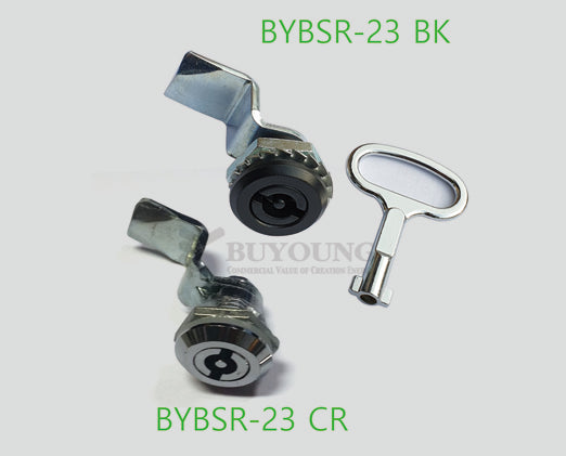 [BUYOUNG] Cam Lock With Handle Key BYBSR-23BK/BYBSR-23CR