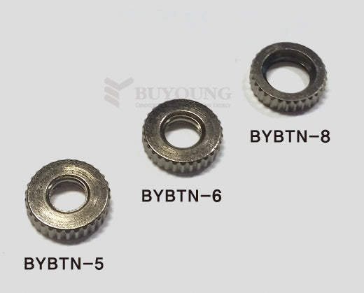 [BUYOUNG] Bolt, Nut Knurled Knob Fastener BYBTN-5,BYBTN-6,BYBTN-8