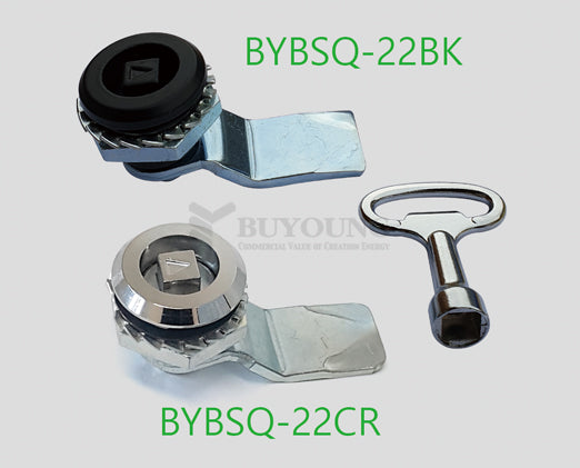 [BUYOUNG] Cam Lock With Handle Key BYBSQ-22BK/BYBSQ-22CR