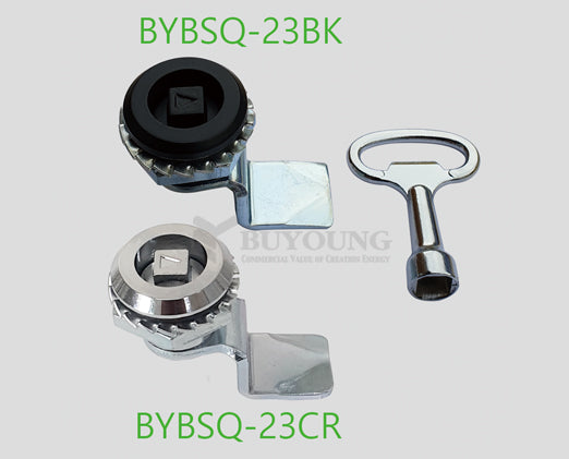[BUYOUNG] Cam Lock With Handle Key BYBSQ-23BK/BYBSQ-23CR