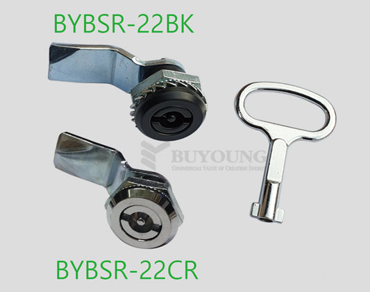 [BUYOUNG] Cam Lock With Handle Key BYBSR-22BK/BYBSR-22CR